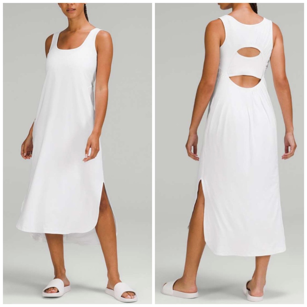 Lululemon Pima Cotton Open-Back Midi Dress NWT $124 Size 4 summer dress